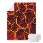 Red Lava Print Blanket