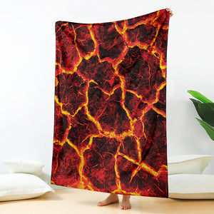 Red Lava Print Blanket