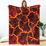 Red Lava Print Blanket