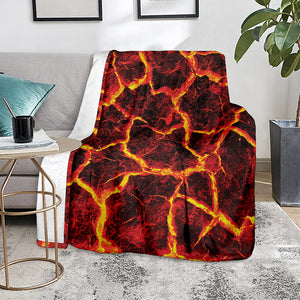 Red Lava Print Blanket