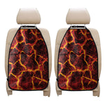 Red Lava Print Car Seat Organizers