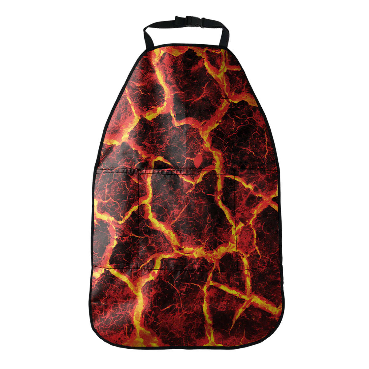 Red Lava Print Car Seat Organizers