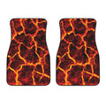 Red Lava Print Front Car Floor Mats