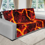 Red Lava Print Futon Protector