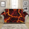 Red Lava Print Loveseat Protector