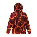 Red Lava Print Pullover Hoodie