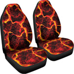 Red Lava Print Universal Fit Car Seat Covers