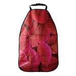 Red Leaf Print Car Seat Organizers