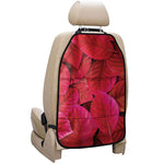 Red Leaf Print Car Seat Organizers