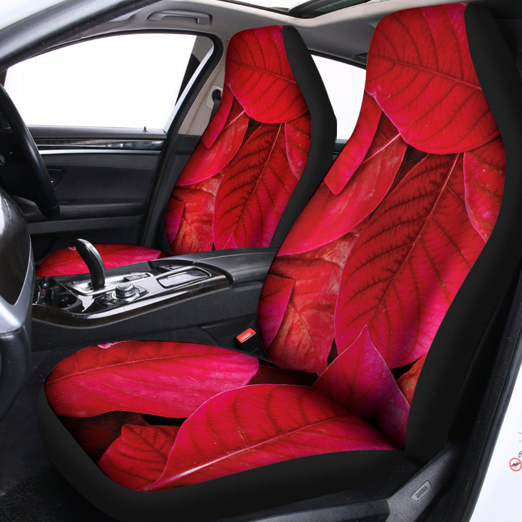 Red Leaf Print Universal Fit Car Seat Covers