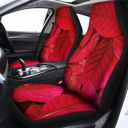 Red Leaf Print Universal Fit Car Seat Covers
