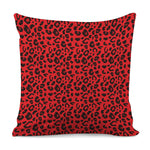 Red Leopard Print Pillow Cover