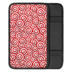 Red Lollipop Candy Pattern Print Car Center Console Cover