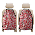 Red Lollipop Candy Pattern Print Car Seat Organizers