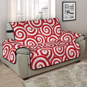 Red Lollipop Candy Pattern Print Half Sofa Protector