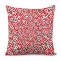 Red Lollipop Candy Pattern Print Pillow Cover