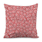 Red Lollipop Candy Pattern Print Pillow Cover