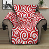 Red Lollipop Candy Pattern Print Recliner Protector