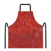 Red Marble Print Apron