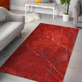 Red Marble Print Floor Mat