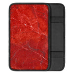 Red Marble Print Car Center Console Cover