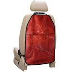 Red Marble Print Car Seat Organizers