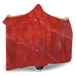 Red Marble Print Hooded Blanket