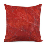Red Marble Print Pillow Cover