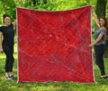 Red Marble Print Quilt