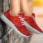 Red Marble Print Sport Shoes GearFrost