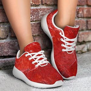 Red Marble Print Sport Shoes GearFrost