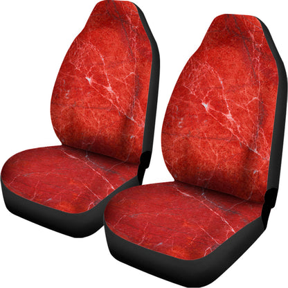 Red Marble Print Universal Fit Car Seat Covers