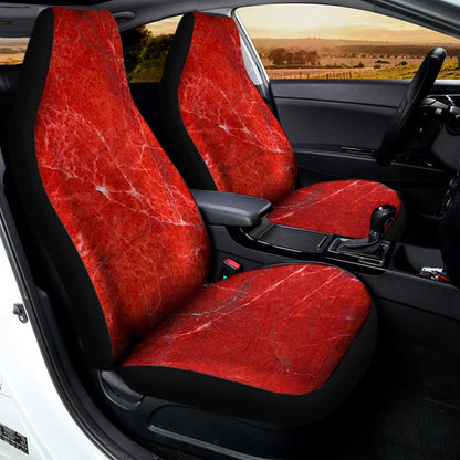 Red Marble Print Universal Fit Car Seat Covers