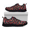 Red Meat Pattern Print Black Running Shoes