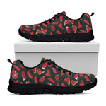 Red Meat Pattern Print Black Sneakers