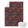 Red Meat Pattern Print Blanket