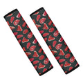 Red Meat Pattern Print Car Seat Belt Covers
