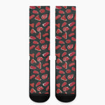 Red Meat Pattern Print Crew Socks
