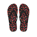Red Meat Pattern Print Flip Flops