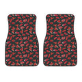 Red Meat Pattern Print Front Car Floor Mats