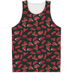 Red Meat Pattern Print Men's Tank Top