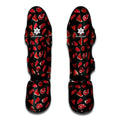 Red Meat Pattern Print Muay Thai Shin Guards