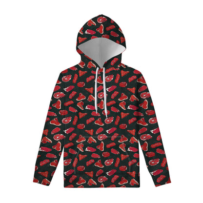 Red Meat Pattern Print Pullover Hoodie