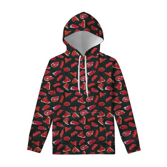 Red Meat Pattern Print Pullover Hoodie