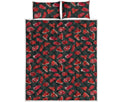 Red Meat Pattern Print Quilt Bed Set
