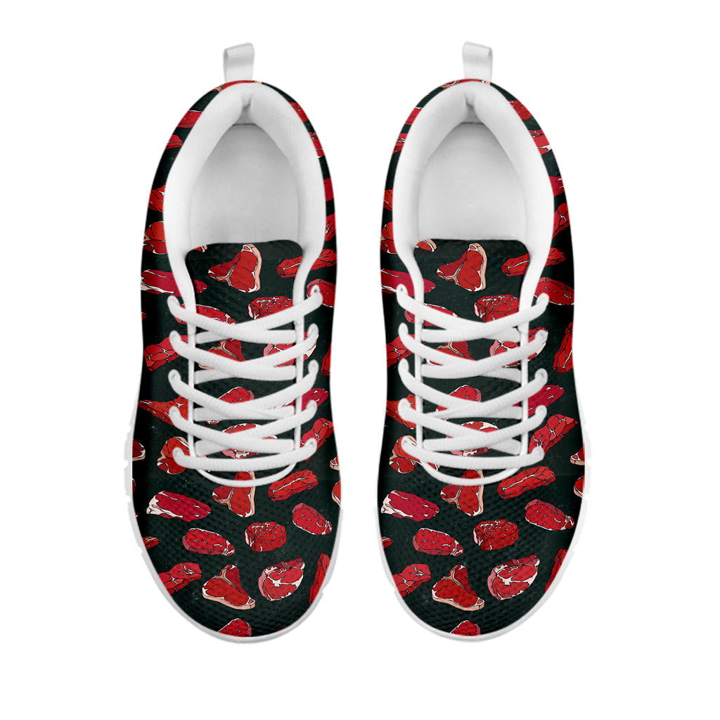 Red Meat Pattern Print White Sneakers