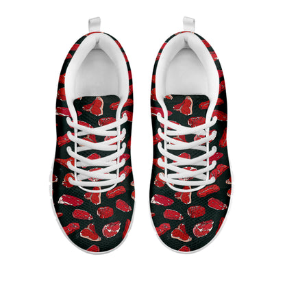 Red Meat Pattern Print White Sneakers
