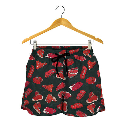 Red Meat Pattern Print Women's Shorts