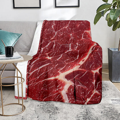 Red Meat Print Blanket