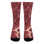 Red Meat Print Crew Socks